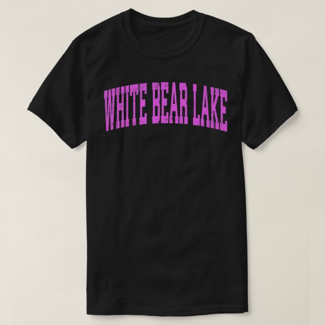 T-shirt Mens White Bear Lake Minnesota MN Athlétisme Vinta (Design devant)