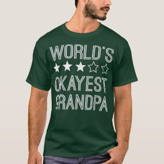 T-shirt Mens Worlds Okayest Grand-père Funny Grand-père