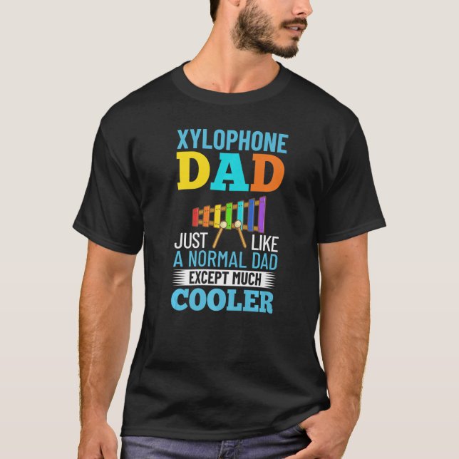 T-shirt Mens Xylophone Music Notes d'instrument Lecteur Gl (Devant)