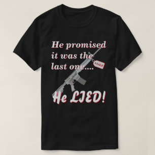 T-shirt Mensonge À Une Femme À Propos De L'Achat D'Armes À