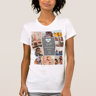 T-shirt ment Meilleure grand-mère jamais 10 photos collage