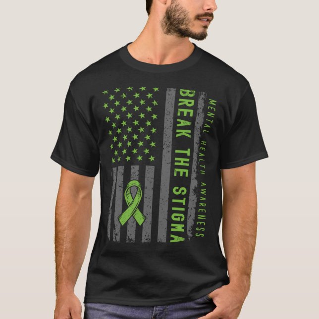 T-shirt Mental Health Matters Fight Stigma Mental Health A (Devant)