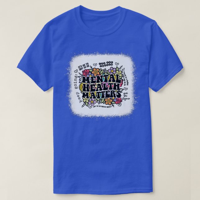 T-shirt Mental Health Matters Gift Human Brain Illness Awa (Design devant)