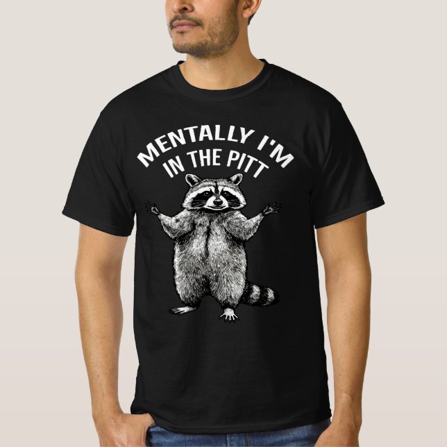 T-shirt Mental Je suis dans le raton laveur drôle | Mosh P (Devant)
