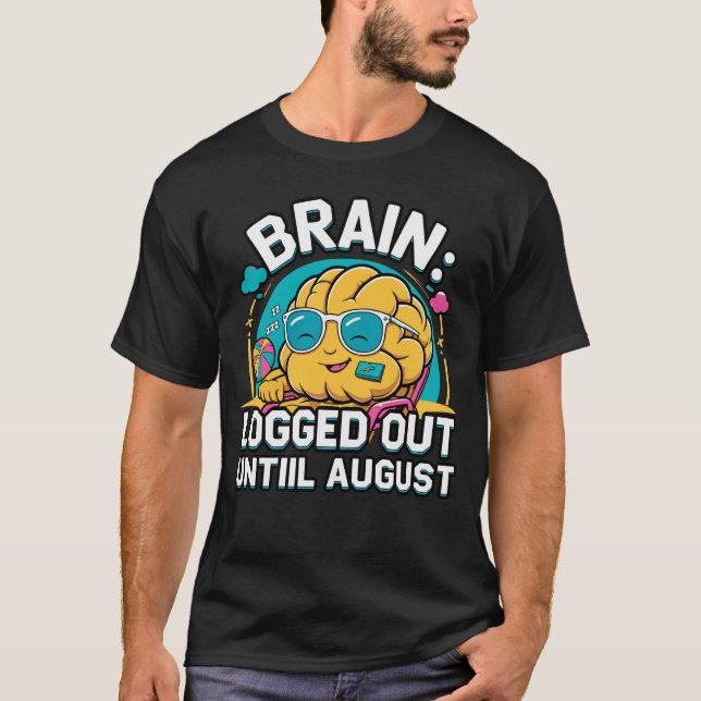 T-shirt Mental on Summer Break - Cerveau hors service (Devant)