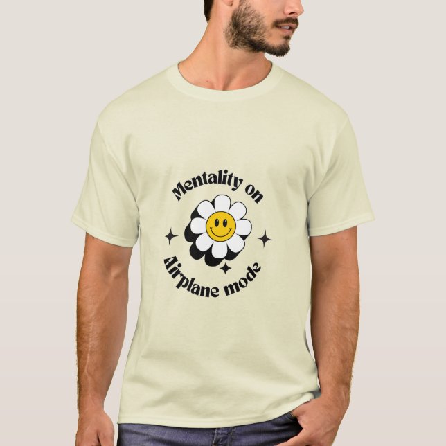T-shirt Mentale en mode avion chemise (Devant)