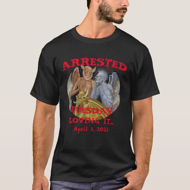 T-shirt Menteur Trump Arrêté2029 2030 2031 2032 2034 2035 (Devant)