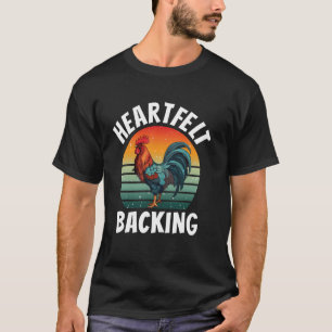 T-shirt Menu de l'éleveur de poulet du fond du coeur du co