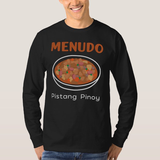 T-shirt Menudo nourriture pour les Philippins et les Phili (Devant)