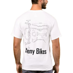 T-shirt menybikes guide guidon
