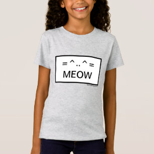 T-Shirt MEOW Caractères clavier Cat Kid
