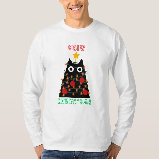 T-shirt Meow Christmas (Devant)
