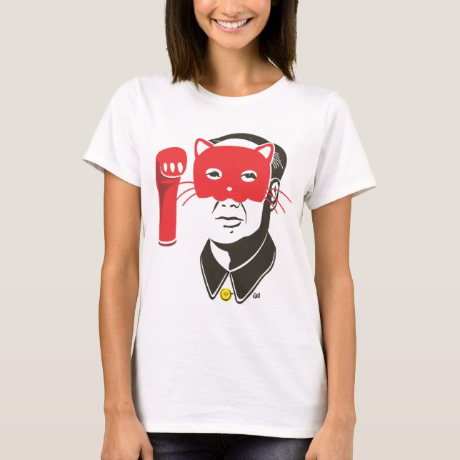 T-shirt Meow de Président (rouge) (Devant)