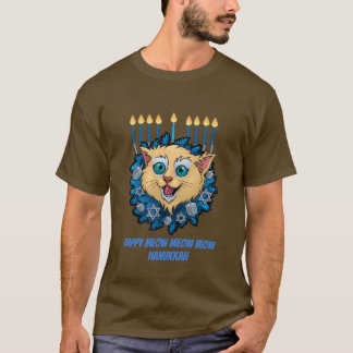 T-shirt Meow heureux Hanoukka
