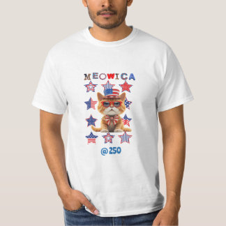 T-shirt Meow-ica @250 Feline Patriot Tee