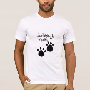 T-shirt MEOW MEOW MEOW AMOUREUX DE LES CHATS DESIGN #CatLa