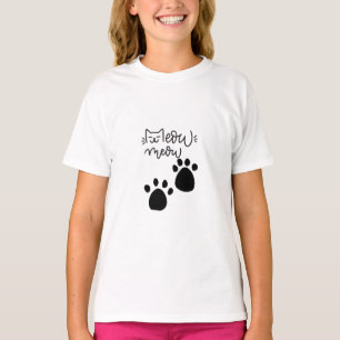 T-shirt MEOW MEOW MEOW AMOUREUX DE LES CHATS DESIGN #CatLa