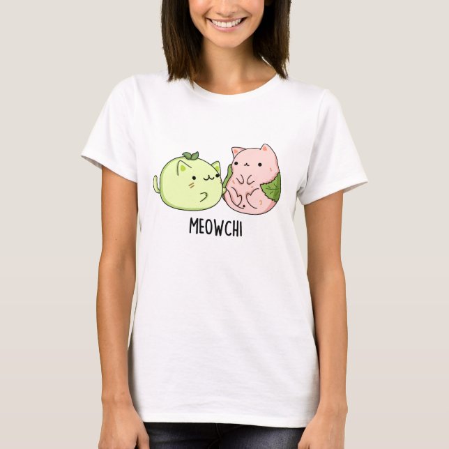 T-shirt Meowchi Funny Mochi Pun (Devant)
