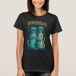 T-shirt Meowcrobiologie Chat Meow Microbiologie Science Ba