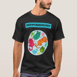 T-shirt Meowcrobiologie Chat Meow Microbiologie Science Ba