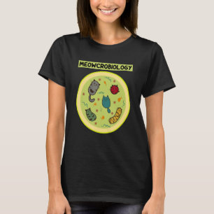 T-shirt Meowcrobiologie Microbiologie Biologie de Chat Pro