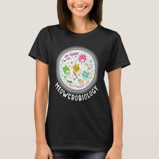 T-shirt Méowcrobiologie Microscopie Chats Science Pet Scho