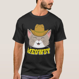 T-shirt Meowdy Mashup entre Meow et Howdy Cat