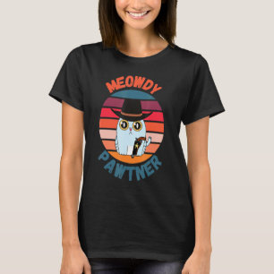 T-shirt Meowdy Pawtner Texan Chat Mat Mat Mat Mashup
