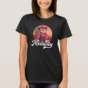 T-shirt Meowdy Texas Cat Meme Country Music Cowgirl Cute C