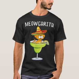 T-shirt Meowgarita - Cinco De Mayo Margarita Amoureux des