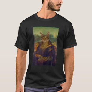 T-shirt Meowing Lisa Funny Chat, Chat Art T, Amoureux des 