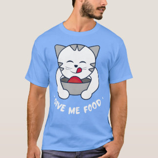 T-shirt Meowlicious Munchies Whiskerlicking Good Cat Food 