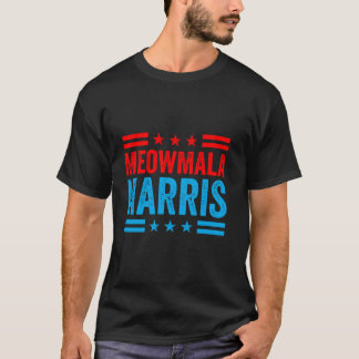 T-shirt Meowmala Harris 2024 Chat Lady Kamala Politique T 