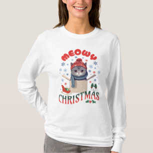 T-shirt Meowny Christmas Gris Gris Gris Chat