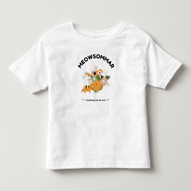 T-shirt Meowsommar Toddler Fine Jersey (Devant)
