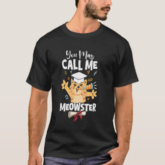 T-shirt Meowster Remise de diplôme Master Degré Amateur de