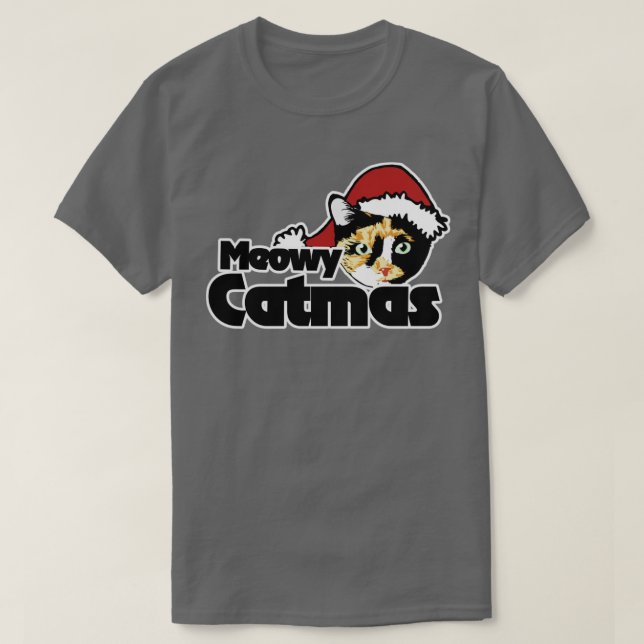T-shirt Meowy Catmas (Design devant)