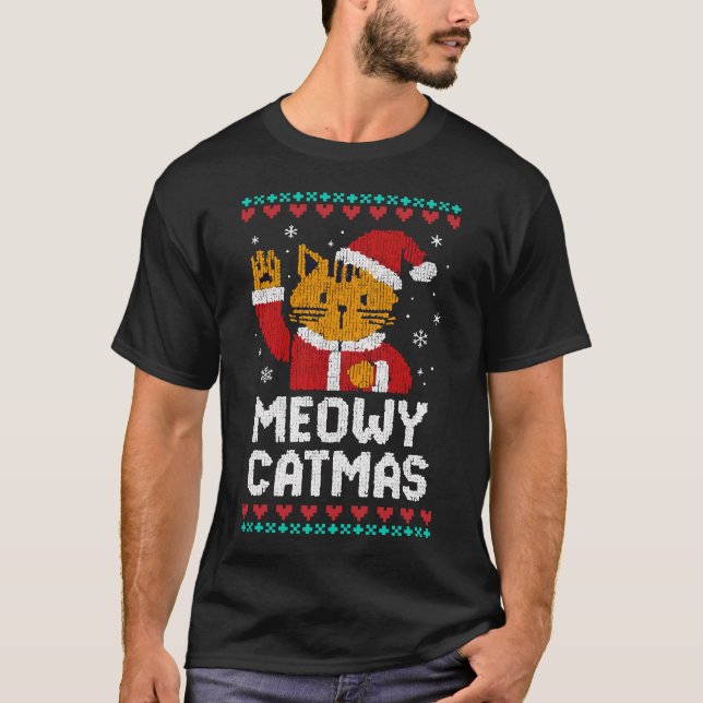 T-shirt Meowy Catmas (Devant)