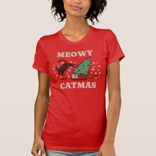 T-shirt Meowy Catmas