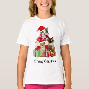 T-shirt Meowy Christmas Cats