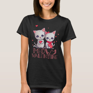 T-shirt Meowy Valentine Cute Kitten Chat