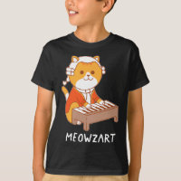 Meowzart Cat Pun Clical Music Piano Funny