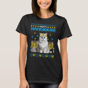 T-shirt Meowzel Tov Chanukah Chat juif Hanoukka Ugly Swea