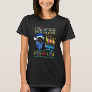 T-shirt Meowzel Tov Ugly Hanoukka Sweater Chat Chanukah Je