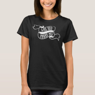 T-shirt M'épouserez-vous Fiançailles Enterrement de Vie de