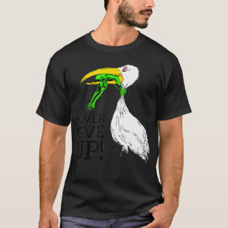 T-shirt Merch n'abandonne jamais la cigogne et la grenouil