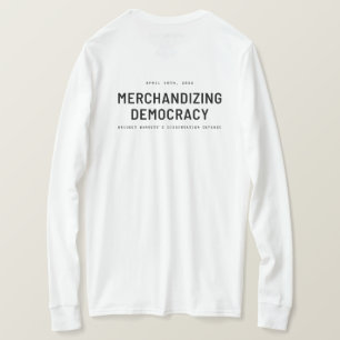 T-shirt "Merchandier la démocratie"