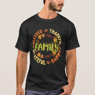 T-shirt Merci à la famille Thanksgiving