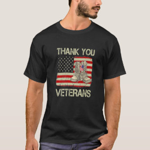T-shirt Merci Anciens Combattants Boots de Combat Anciens 