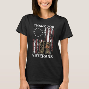 T-shirt Merci Anciens Combattants Boots de Combat Anciens 